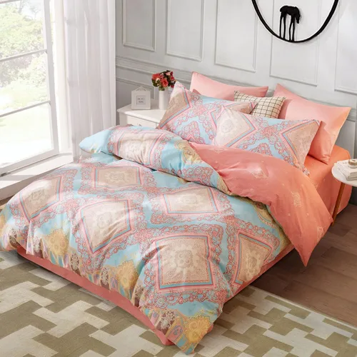 Vista 55 de SAPHREAS Juego de Funda de Edredón de Flores Rosas 2 piezas Algodón Estilo Jardín Campanilla Floral Ropa de Cama Juego de Funda de Edredón 100%