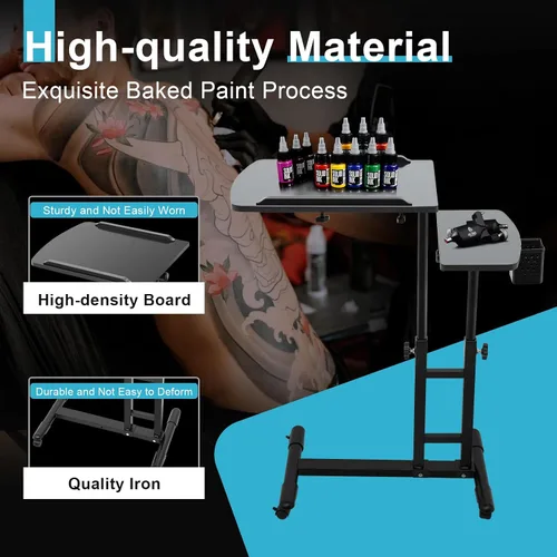 Vista 3 de Estación de trabajo de tatuajes portátil portátil para tatuajes, estación de trabajo móvil para tatuajes, estación de trabajo móvil, estación