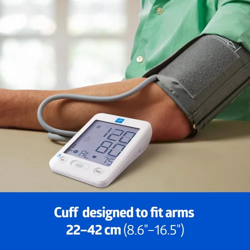 Vista 5 de Monitor de Presión Arterial Bluetooth Medline, Brazalete Universal para Parte Superior del Brazo, Pantalla LCD Digital, Integración con Aplicación