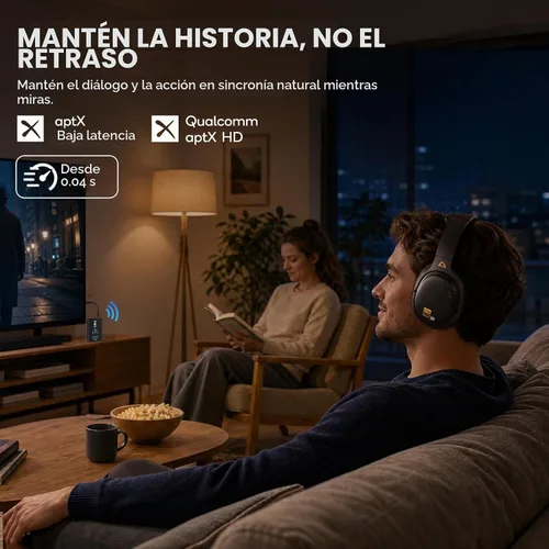 Vista 3 de 1Mii - Auriculares con cancelación de ruido con cable e inalámbricos para Negro