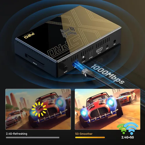 Vista 7 de Kinhank Super Console X5 PRO Retro GameConsole with 16000+Games, Android 12.0 OS, RockChip RK3588S, Emulator Console, 8K UHD Output, WI-FI 6, BT