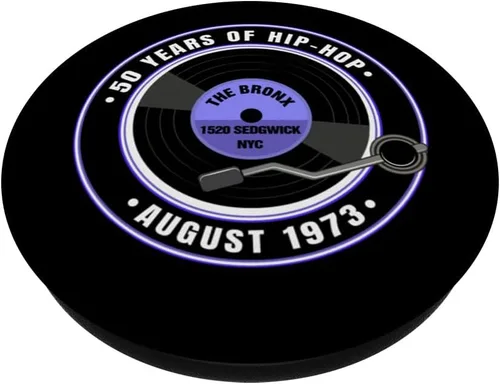 Vista 2 de HIP-HOP 50 AÑOS DESDE 1973 THE BRONX NEW YORK CITY PopSockets intercambiables PopGrip