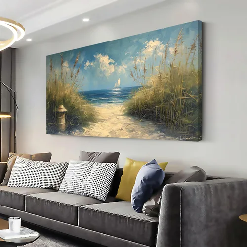 Vista 34 de LASMOND Arte de pared abstracto moderno de árbol para sala de estar, pintura en lienzo en blanco y negro, arte de pared grande de paisaje natural
