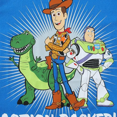 Vista 9 de Disney Toy Story Woody, Buzz and Rex - Camiseta de manga corta para niños, paquete de 4 unidades para niños pequeños