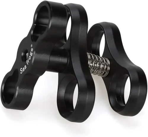 Vista 4 de Seafrogs Abrazadera de aleación de aluminio Articulación de rótula Brazo de dos secciones Soporte de buceo Accesorio esencial Combinación de luz