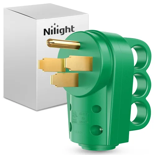 Vista 15 de Nilight Receptáculo de Repuesto para RV de 30 Amperios Toma Hembra Resistente de 125 Voltios con Mango Listado por ETL Enchufe NEMA TT-30R para RVs