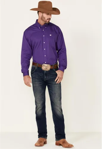 Vista 2 de Cinch CInch Solid Dove Gray Button Camisa de manga larga con botones, Gris