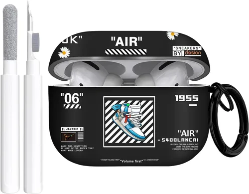 Vista 13 de Gedicht Funda para Airpods Pro, lindo diseño de fútbol de TPU suave fundas para Airpods Pro 1ª generación, a prueba de golpes para Airpods Pro 2019