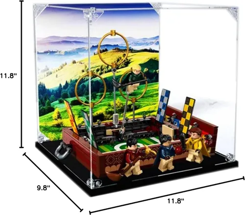 Vista 9 de Vitrina de acrílico para Lego Harry Potter Quidditch Trunk 76416 - Escaparate, protege y decora tu modelo con almacenamiento a prueba de polvo