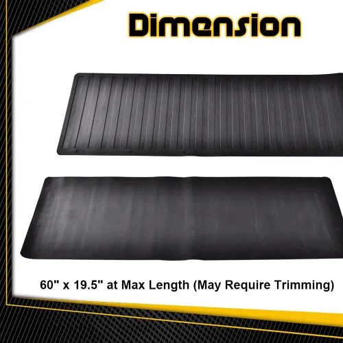 Vista 5 de PIT66 Protector de alfombrilla para puerta trasera de camioneta resistente, ajuste universal para todas las camionetas, forro de goma extra grueso