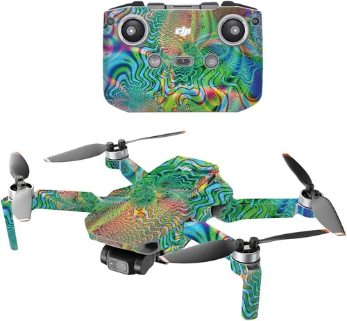 Vista 10 de MightySkins Compatible con DJI Mini 2 Dron portátil - Ácido Cubierta protectora de vinilo duradera y única Fácil de aplicar, quitar y cambiar