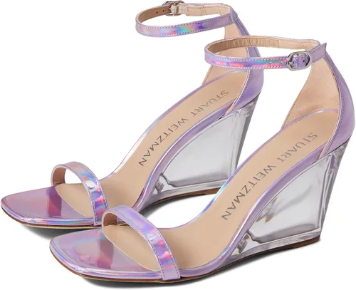 Vista 5 de Stuart Weitzman Cuña Nudistlucite 85 para mujer