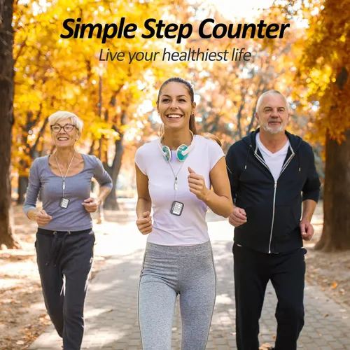 Vista 7 de 3D Pedometer for Walking, Simple Step Counter for Walking with Removable Clip and Lanyard, Accurate Pedometers for Steps, Step Tracker with Large