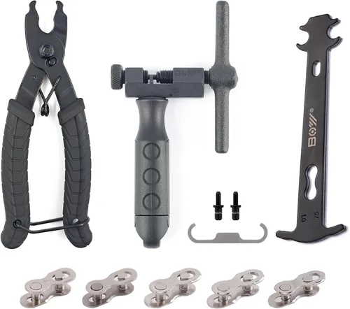 Vista 12 de Kit de herramientas de cadena universal para bicicleta con rompevicicletas, alicates de eslabones de cadena principal, buscador de cadena, eslabón
