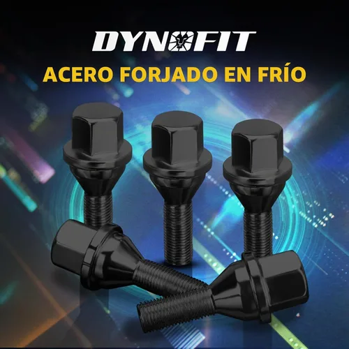 Vista 6 de Dynofit - Tornillos de rueda OEM de 12 x 1.25, 20 piezas ET de 0.748 in hexagonal de 1.102 in compatibles con Jeep Compass 2018-2024 Cherokee Negro