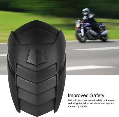 Vista 2 de KIMISS - Cubierta para rueda trasera de motocicleta, protector de plástico ABS KIMISS para neumáticos traseros a prueba de salpicaduras, universal