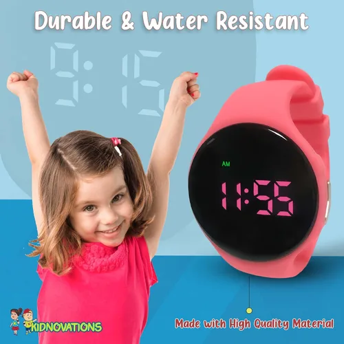 Vista 4 de Reloj de entrenamiento para ir al baño premium de EE. UU., luces intermitentes, múltiples modos de alarma con un modo discreto I recargable