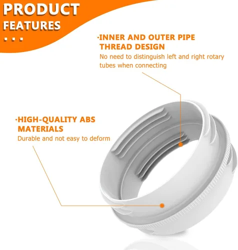 Vista 3 de Conector de manguera de aire acondicionado portátil para ambos 5.1"/5.9" Exhasut Vent Hoses, Universal Exhaust Hose Coupler, Universal Mobile AC