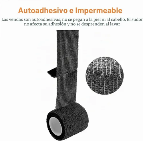 Vista 4 de AUPCON Vendaje autoadhesivo cohesivo para mascotas, paquete al por mayor, envoltura de vendaje autoadhesiva, envoltura autoadherente no tejida