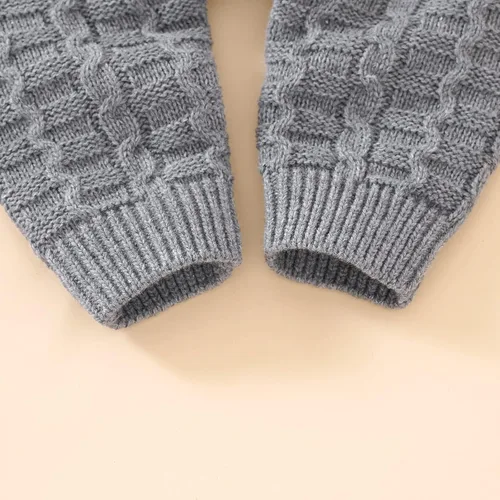 Vista 7 de Sduydiosy Mameluco para bebé recién nacido, ropa de manga larga con botones, lindo traje de invierno para bebé