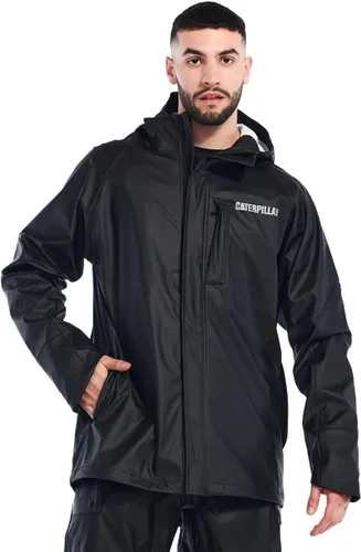 Vista 8 de CAT Chaquetas impermeables Longshore para hombre con costuras soldadas, antebrazos reforzados y bolsillos con cremallera para las manos