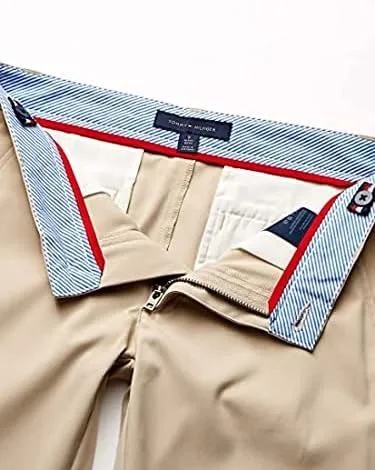 Vista 4 de Tommy Hilfiger Pantalones de golf para niños, transpirables, ropa de uniforme escolar para niños