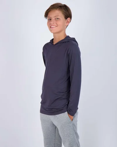 Vista 3 de Paquete de 3 sudaderas con capucha de manga larga para niños y adolescentes Dry-Fit