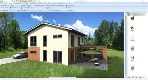 Vista 2 de Home design software compatible with Windows 11, 10, 8.1, 7 – Design your dream house including photovoltaic installations - 3D CAD 11 Architecture