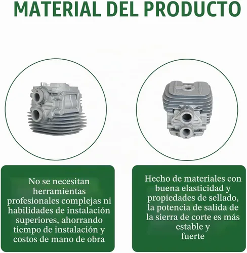 Vista 5 de Kit de juntas de pistón de cilindro (1.969 in) de repuesto para Stihl TS410