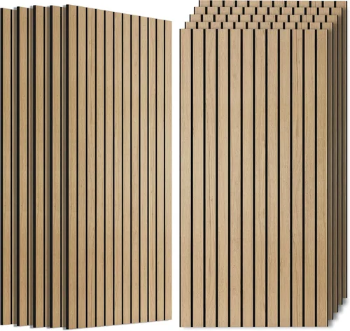 Vista 22 de Paquete de 4 paneles acústicos absorbentes de sonido, 47.2"x23.6" (47.2 x 23.6 pulgadas) paneles de amortiguación de sonido, paneles decorativos