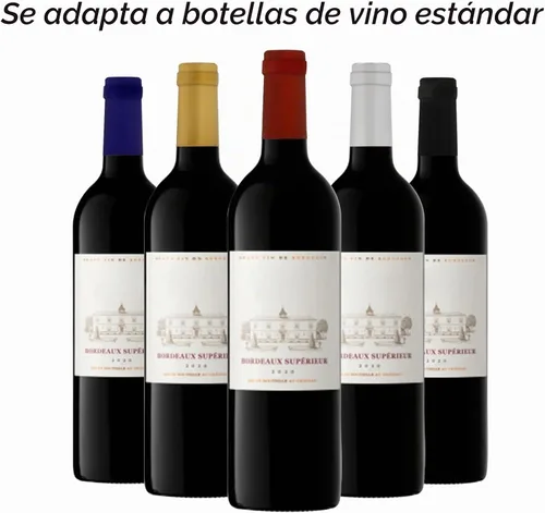 Vista 4 de ZOOFOX 500 cápsulas termorretráctiles de PVC, tapas retráctiles para botellas de vino, fundas retráctiles de vino de colores para bodegas