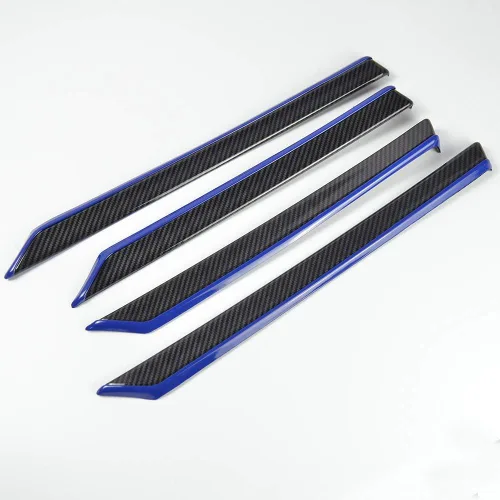 Vista 8 de LEXLEY 4 piezas de panel de puerta interior moldura de puerta cubierta ABS estilo fibra de carbono estilo calcomanía accesorios para Honda 4 puertas