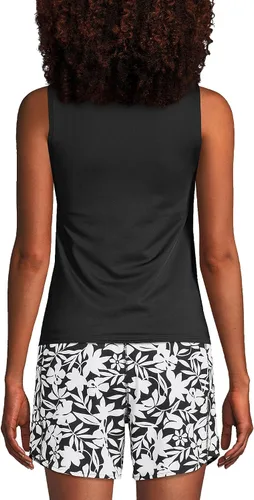 Vista 2 de Lands' End Traje de baño tankini modesto con cuello alto UPF 50 para mujer