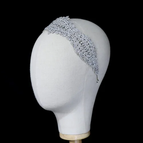 Vista 2 de hair jewelry crown tiaras for women Retro Tiara Baroque Cubic Zirconia Bridal Crown Crystal Headband Jewelry Wedding Hair Accessories