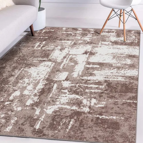 Vista 6 de LUXE WEAVERS Abstract Medium Pile Area Rug Beige 6x9