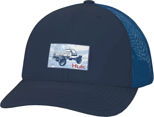 Vista 76 de HUK - Gorra de camionero de malla para hombre con cierre a presión Gorra de pesca antirreflectante
