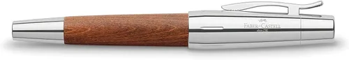 Vista 6 de Faber-Castell e-motion Pluma estilográfica, Madera y Cromo Marrón - Extra Fina Pluma estilográfica de madera de diseño exquisito, con plumín