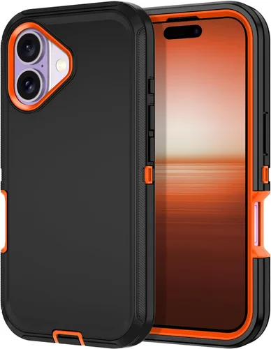 Vista 26 de I-HONVA Funda para iPhone 17 a prueba de golpes, a prueba de polvo y caídas, 3 capas de protección de cuerpo completo [sin protector de pantalla]