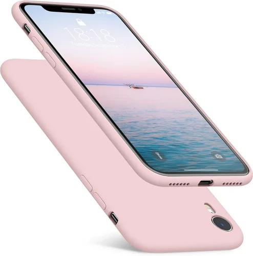 Vista 7 de DTTO Compatible con iPhone XR, silicona líquida ultra delgada, suave de primera calidad [protección contra caídas de grado militar] Funda protectora