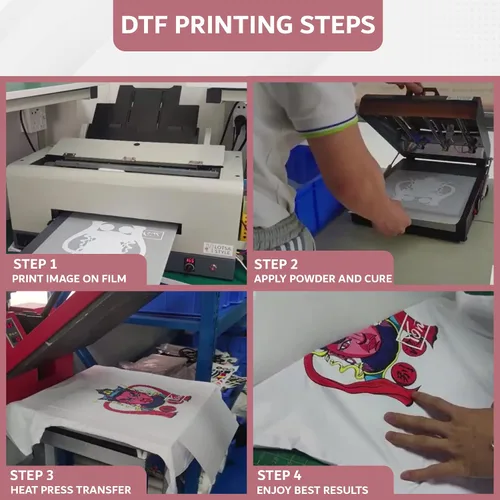 Vista 5 de Recambio de tinta DTF prémium para impresoras de inyección de tinta, impresión de película de transferencia de calor (33.8 fl oz, blanco)