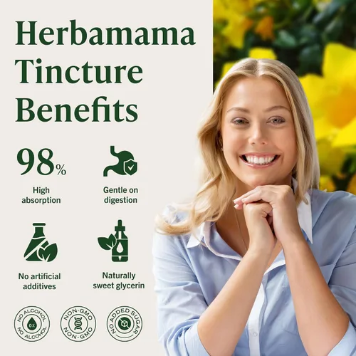 Vista 5 de HERBAMAMA Tintura de garra de gato – Suplemento vegano de extracto de uña de gato para apoyo inmunológico – Gotas Uncaria Tomentosa sin OMG, sin