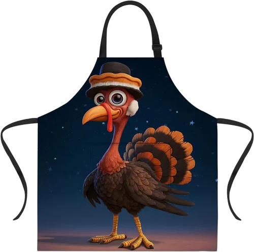 Vista 31 de ANNA QUEEN Delantal de Feliz Navidad para mujeres y hombres con bolsillos, delantal de muñeco de nieve, delantal de cocina ajustable para cocinero