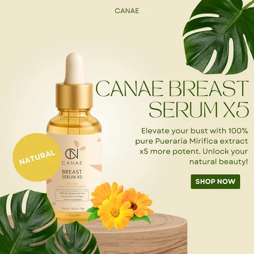 Vista 4 de CANAE - Aceite de suero de extracto puro de Pueraria Mirifica, mejora y crecimiento de la ampliación de senos naturales, pecho grande reafirmante