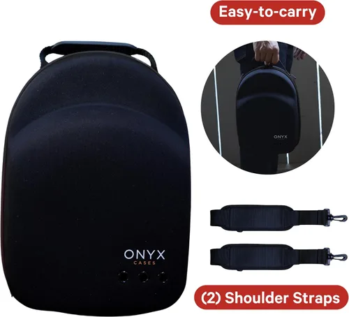 Vista 8 de Onyx - Estuche de viaje para sombrero incluye 2 correas para mochila, Negro -, Negro