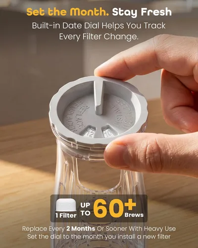 Vista 5 de Keurig 2.0 Filtro de repuesto para K Duo, K200 K250 K350, K-Duo Essentials, K-Compact Cafetera de una sola porción con depósito trasero, soporte