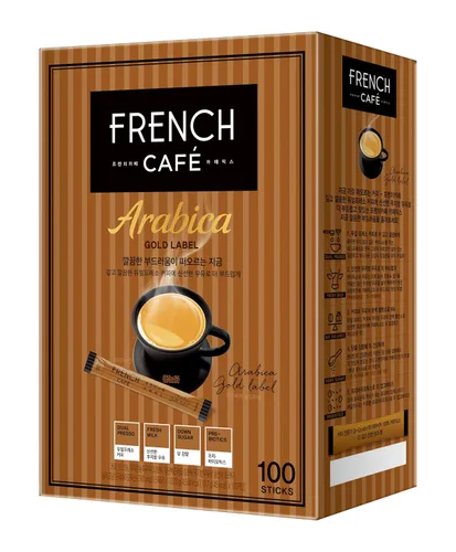 Vista 2 de Namyang French Cafe Arabica Gold Label - Mezcla de café instantáneo (100 varillas)