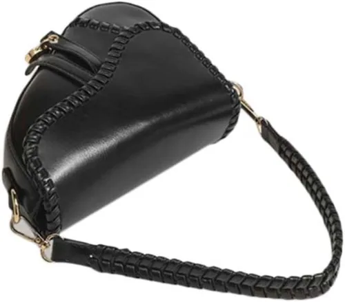 Vista 3 de PURFANREE Bolso de hombro de moda para mujer, bolso de mano para axilas, bolso cruzado Negro