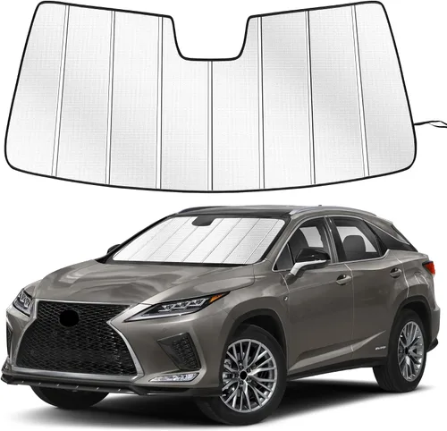 Vista 40 de Parasol para parabrisas para Honda CR-V 2017-2022, diseño plegable de acordeón de ajuste personalizado, accesorios de automóvil, protector de visera