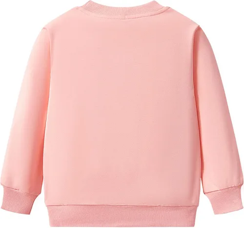 Vista 79 de Sudaderas para niñas pequeñas, cuello redondo, sin botones, de manga larga, para invierno, casual, ropa 2T-7T, Dinosaurio