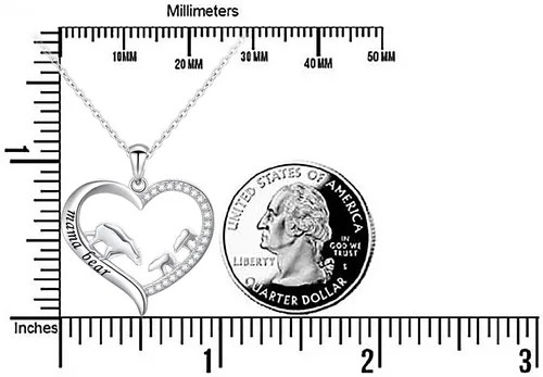Vista 6 de Collar de plata esterlina para mamá, regalo para el día de la madre, dije o brazalete para mamá